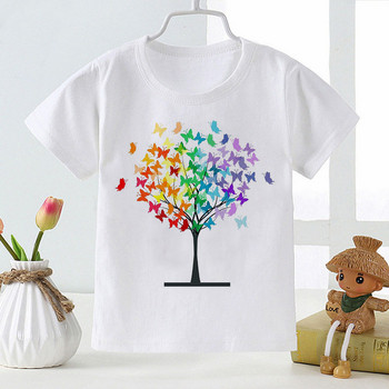Παιδική μπλούζα κοριτσάκι Καλοκαιρινό μωρό μαγικές μπλούζες δέντρου για νήπια Ρούχα Παιδικά ρούχα Μπλουζάκια κινουμένων σχεδίων με κοντομάνικα καθημερινά ρούχα
