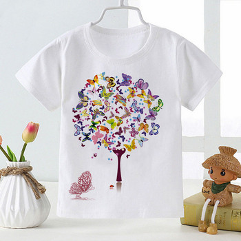 Детска тениска за момиче Лято Baby Magic Tree Tops Тениски за малки деца Дрехи Детско облекло Тениски с анимационни филми Ежедневно облекло с къс ръкав