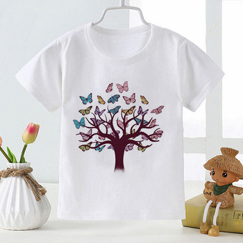 Παιδική μπλούζα κοριτσάκι Καλοκαιρινό μωρό μαγικές μπλούζες δέντρου για νήπια Ρούχα Παιδικά ρούχα Μπλουζάκια κινουμένων σχεδίων με κοντομάνικα καθημερινά ρούχα