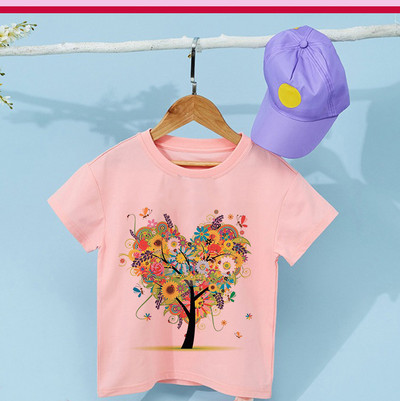 Παιδική μπλούζα κοριτσάκι Καλοκαιρινό μωρό μαγικές μπλούζες δέντρου για νήπια Ρούχα Παιδικά ρούχα Μπλουζάκια κινουμένων σχεδίων με κοντομάνικα καθημερινά ρούχα