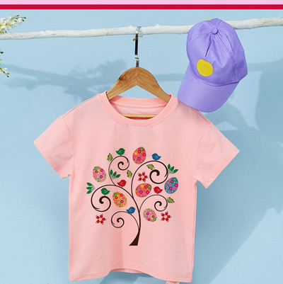 Παιδική μπλούζα κοριτσάκι Καλοκαιρινό μωρό μαγικές μπλούζες δέντρου για νήπια Ρούχα Παιδικά ρούχα Μπλουζάκια κινουμένων σχεδίων με κοντομάνικα καθημερινά ρούχα