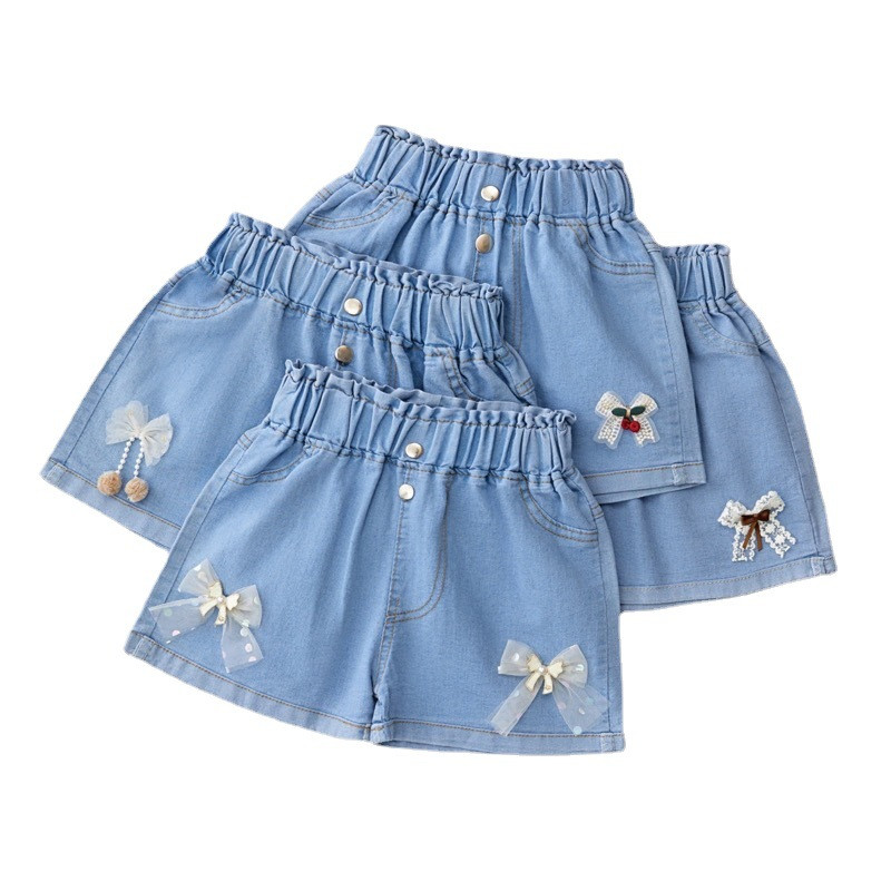 Kratke hlače za djevojčice Široke traper kratke hlače širokih nogavica za djecu Ležerne tanke dječje hlače Tinejdžerske hlače Kratke hlače za bebe Odjeća