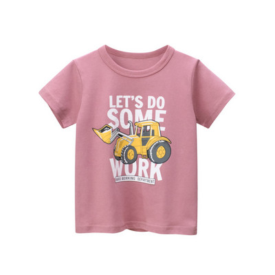 2022. Dječja odjeća Majice kratkih rukava za dječake 100% pamuk kratkih rukava Autobus Dinosauri Svemirski kamion Crtić Dječje ležerne sportske majice