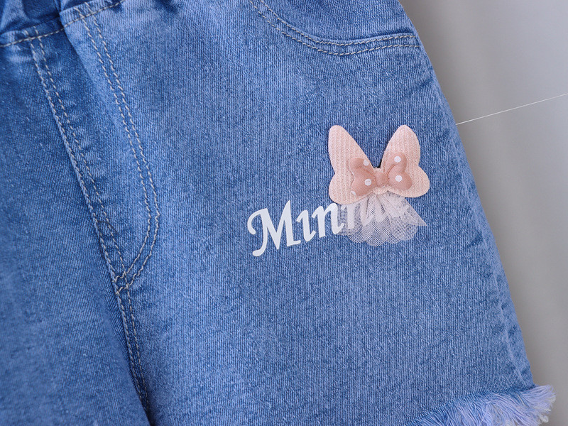 VIDMID Ljetne dječje kratke traper hlače za djevojčice Modni print Vez Jeans hlače Mekane vruće dječje kratke hlače 1024 03