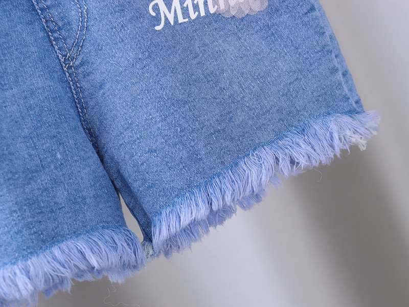 VIDMID Ljetne dječje kratke traper hlače za djevojčice Modni print Vez Jeans hlače Mekane vruće dječje kratke hlače 1024 03