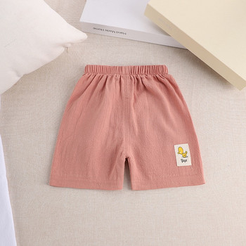 2022 Нови 1 2 3 4 5 годишни Детски къси панталони Лятно облекло Прохождащи момичета Панталони Soild Color Деца Момчета Ежедневни къси панталони Бебешки дрехи