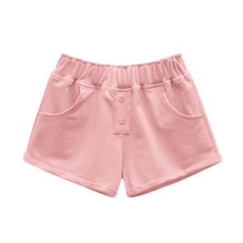 Летни къси панталони за момичета Детско облекло Меки памучни къси панталони за момичета 2023 г. Корейски къси панталони за момичета за малко дете Бебешко облекло Сладко облекло за 2-8 години