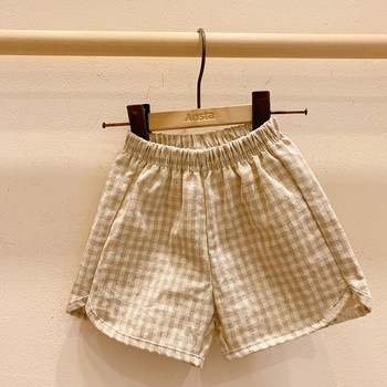 Vidmid Детски къси панталони Летни бебешки външни панталони Момчета и момичета Летни нови ежедневни шорти corron P6508