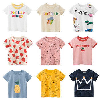 Βρεφικό μπλουζάκι Φρούτα Μωρό Παιδιά Αγόρια Κορίτσια Παιδιά Βαμβακερά Κοντά Μανίκια Καλοκαιρινά Ρούχα Παιδική Μπλουζάκι Μπλουζάκι Παιδικά Ρούχα