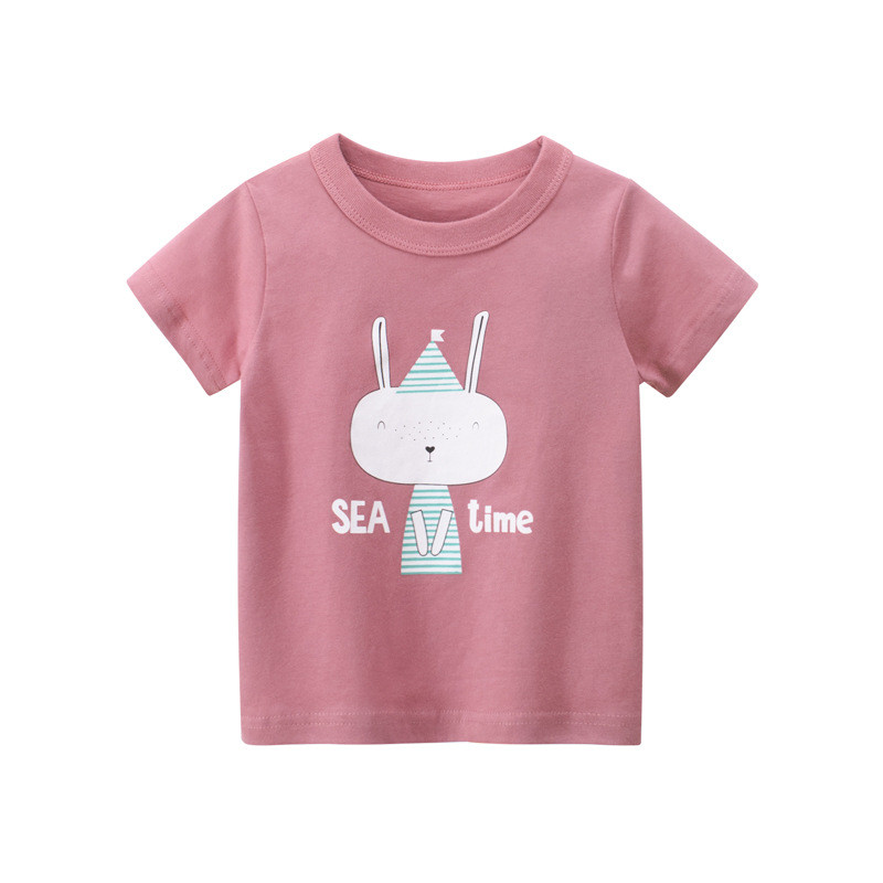 Beebi T-särk Puu Beebi Lapsed Poisid Tüdrukud Lapsed Puuvillane Lühikeste varrukatega Suveriietus Laste T-särk Tee Väikelaste Riided