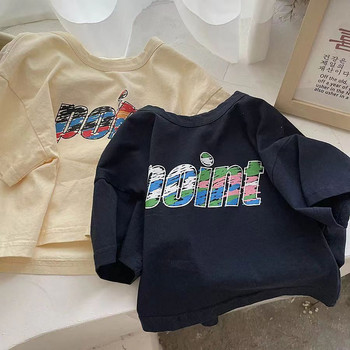 Μπλουζάκι Παιδικά Ρούχα Αγόρια Κορίτσια Κοντομάνικα Μπλουζάκια Αγόρια Κορίτσια 2023 Καλοκαιρινή Μόδα Καρτούν με στάμπα με στρογγυλή λαιμόκοψη Loose Top