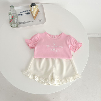 Καλοκαιρινό νέο βρεφικό βολάν τζιν σορτς κοριτσάκι Baby fashion τσέπες Λεπτό τζιν Παιδικό συμπαγές καθημερινό παντελόνι Παιδικό βαμβακερό φαρδύ παντελόνι