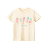 Odjeća za malu djecu od 1 do 9 godina za djevojčice Ljetna majica kratkih rukava Majica kratkih rukava za dojenčad Slatka slatka dječja pamučna majica