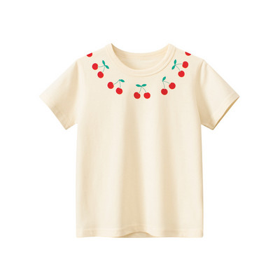 Odjeća za malu djecu od 1 do 9 godina za djevojčice Ljetna majica kratkih rukava Majica kratkih rukava za dojenčad Slatka slatka dječja pamučna majica