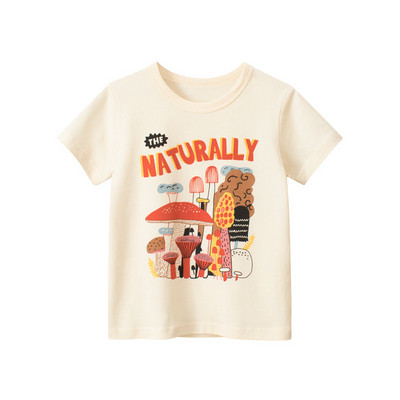 Odjeća za malu djecu od 1 do 9 godina za djevojčice Ljetna majica kratkih rukava Majica kratkih rukava za dojenčad Slatka slatka dječja pamučna majica