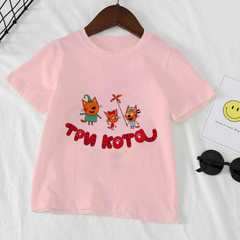Нова лятна тениска за момчета през 2021 г. Kid-e-cats Бебешки горнища за момчета Тениски за малки деца Детска тениска за момиче Ежедневни топли детски тениски с къс ръкав