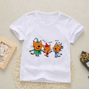 Нова лятна тениска за момчета през 2021 г. Kid-e-cats Бебешки горнища за момчета Тениски за малки деца Детска тениска за момиче Ежедневни топли детски тениски с къс ръкав