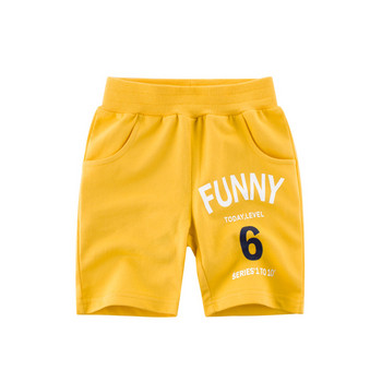 2021 Καλοκαιρινό παιδικό σορτς παντελόνι για αγόρια 100% βαμβακερό γράμμα Αριθμός κινουμένων σχεδίων Sport Casual παντελόνι για μωρά αγόρια κορίτσια