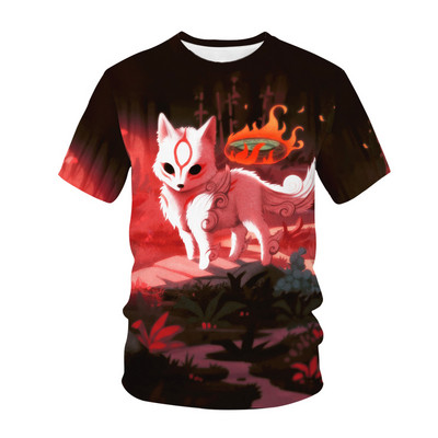 Kawaii Animals Foxes 3D Printed Детска тениска Модна ежедневна тениска с карикатури Момчета Момичета Детско облекло за момичета