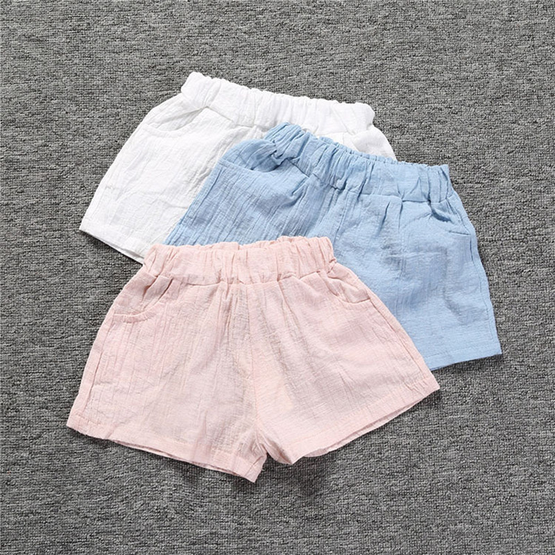 Nove ljetne dječje pamučne ležerne kratke hlače za dječake i djevojčice široke vruće kratke hlače za plažu WT026