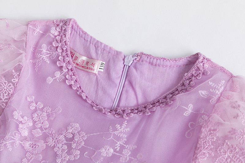 Vasaros mažylių mergaičių nėrinių tortinė suknelė vaikams be rankovių gėlėta tinklinė vestuvinė suknelė Vaikiški drabužiai mergaitėms nuo 3 iki 8 metų