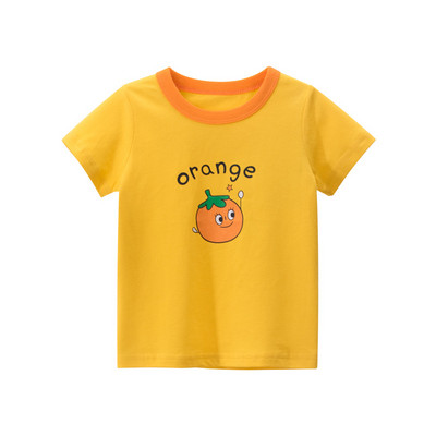 2-8T širdelės rašto marškinėliai mergaičių marškinėliai vasariniai kūdikių drabužėliai kūdikiams trumpomis rankovėmis medvilniniai marškinėliai, vaikiški mieli marškinėliai kūdikiams