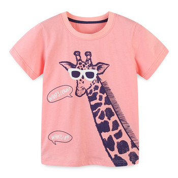 Little maven 2023 Βαμβακερό μπλουζάκι κοντομάνικο καλοκαιρινά ρούχα με Little Bees Lovely for Baby Girls Παιδιά 2 έως 7 ετών