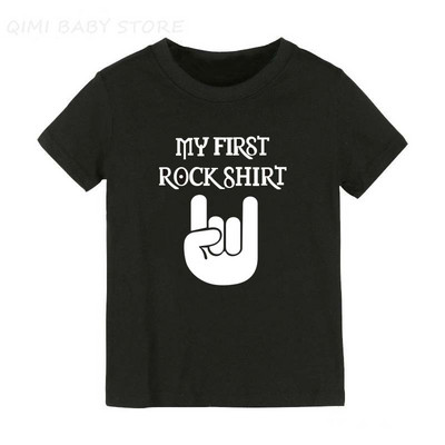 Born To Rock Παιδικό μπλουζάκι για αγόρια για κορίτσια Unisex βρεφικά ρούχα Cool μπλουζάκια σε στυλ μόδας Παιδικά καλοκαιρινά κοντομάνικα γραφικά μπλουζάκια
