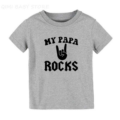 Born To Rock Παιδικό μπλουζάκι για αγόρια για κορίτσια Unisex βρεφικά ρούχα Cool μπλουζάκια σε στυλ μόδας Παιδικά καλοκαιρινά κοντομάνικα γραφικά μπλουζάκια