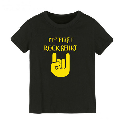 Born To Rock Παιδικό μπλουζάκι για αγόρια για κορίτσια Unisex βρεφικά ρούχα Cool μπλουζάκια σε στυλ μόδας Παιδικά καλοκαιρινά κοντομάνικα γραφικά μπλουζάκια