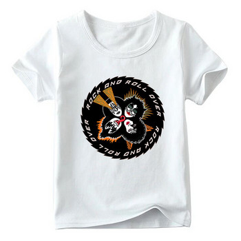 Παιδιά Stormtroopers Fan Kiss Rock Band Εκτύπωση Αστεία μπλουζάκι για αγόρια και κορίτσια Καλοκαιρινή λευκή μπλούζα Παιδική καθημερινή μπλούζα,ooo464