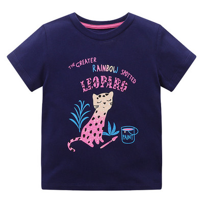 Jumping Meters Majica kratkih rukava za ljetne djevojke, slatki zec, jednorog, izvezena pletena prozračna pamučna odjeća za bebe