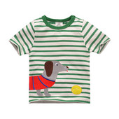 Little maven 2022 Ljetna odjeća za dječake s malim psom Pamučne ljupke majice iz crtića Dječja ležerna odjeća 1-6 godina