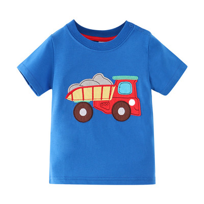 Little maven 2022 Ljetna odjeća za dječake s malim psom Pamučne ljupke majice iz crtića Dječja ležerna odjeća 1-6 godina