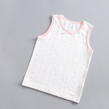 κοριτσάκια αμάνικα τανκ γιλέκα παιδικά βαμβακερά δαντέλα λουλούδια ρούχα βρεφικά κοριτσάκια παιδικά ρούχα μπλουζάκια μπλουζάκια 4095 01