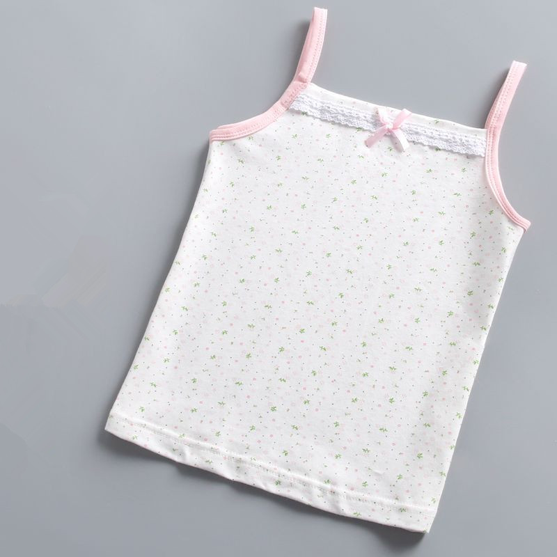 baba lányok ujjatlan tartályok mellények gyerekeknek pamut csipke virágok ruhák kislányok gyerekruházat felsők pólók pólók 4095 01