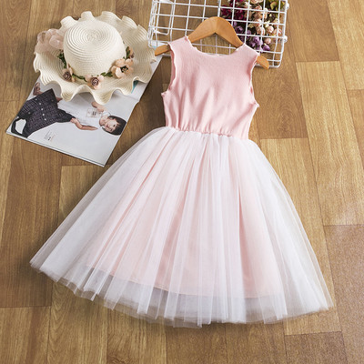 Elegantna ružičasta rođendanska mašna princezine haljine za djevojčice, dječja ljetna nova haljina sa šljokicama i sirenom, večernji kostim za zabavu za djevojčice