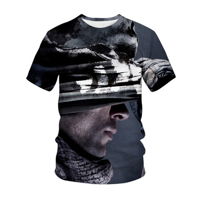 Vruća igra Call of Duty Modern War Dječja majica s 3D printom Moda Ležerna majica s crtanim filmovima Dječaci Djevojčice Dječja odjeća za djevojčice