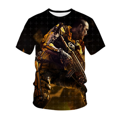 Vruća igra Call of Duty Modern War Dječja majica s 3D printom Moda Ležerna majica s crtanim filmovima Dječaci Djevojčice Dječja odjeća za djevojčice