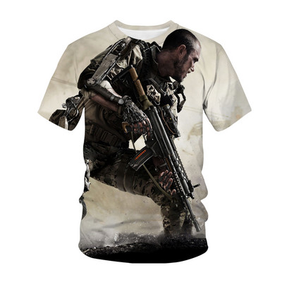 Vruća igra Call of Duty Modern War Dječja majica s 3D printom Moda Ležerna majica s crtanim filmovima Dječaci Djevojčice Dječja odjeća za djevojčice