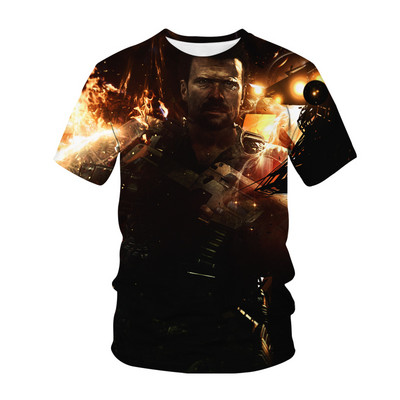 Vruća igra Call of Duty Modern War Dječja majica s 3D printom Moda Ležerna majica s crtanim filmovima Dječaci Djevojčice Dječja odjeća za djevojčice