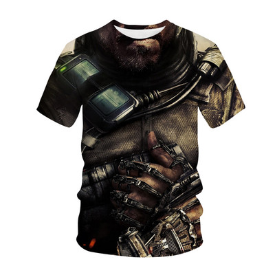 Vruća igra Call of Duty Modern War Dječja majica s 3D printom Moda Ležerna majica s crtanim filmovima Dječaci Djevojčice Dječja odjeća za djevojčice