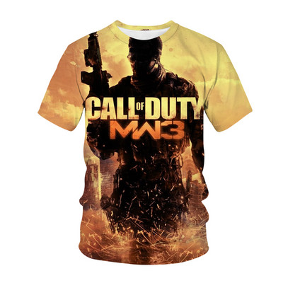 Vruća igra Call of Duty Modern War Dječja majica s 3D printom Moda Ležerna majica s crtanim filmovima Dječaci Djevojčice Dječja odjeća za djevojčice