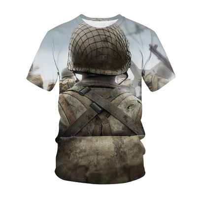 Vruća igra Call of Duty Modern War Dječja majica s 3D printom Moda Ležerna majica s crtanim filmovima Dječaci Djevojčice Dječja odjeća za djevojčice