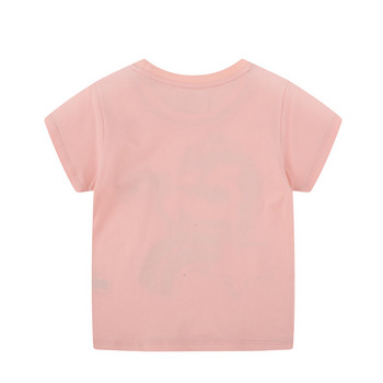 Little maven 2022 Бебешки момичета Нова мода Горнища Детска прекрасна тениска с еднорог Памучна мека и удобна за деца 2-7 години