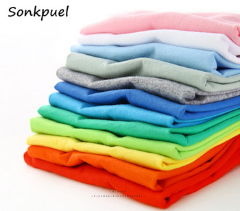Едноцветна детска тениска за момчета Момичета Памучни летни детски тениски Бебешки детски тениски Блуза Дрехи за 2-12 години Дете