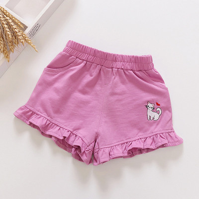 Pantaloni scurți de vară pentru copii Pantaloni scurți pentru copii din bumbac pentru fete chiloți scurti pentru copii mici, pantaloni scurti de plajă pentru copii, pantaloni de sport casual, fetițe 1-5 ani