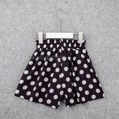 Vaikiški šortai Vasariniai taškeliais raštais gėlių raštais elastiniu juosmeniu mergaičių laisvalaikio stiliaus laisvos kelnės kelnės