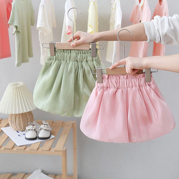 Παιδικά κορίτσια Bud δαντέλα σορτς 2023 Νέα άφιξη Παιδικά καλοκαιρινά παντελόνια με φιόγκο Βρεφικά κορίτσια Πράσινο ροζ απαλές φούστες Παντελόνια Χαριτωμένα ρούχα