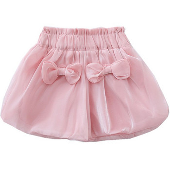 Παιδικά κορίτσια Bud δαντέλα σορτς 2023 Νέα άφιξη Παιδικά καλοκαιρινά παντελόνια με φιόγκο Βρεφικά κορίτσια Πράσινο ροζ απαλές φούστες Παντελόνια Χαριτωμένα ρούχα